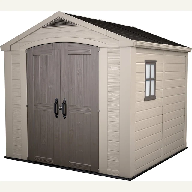 Vue principale de Grand abri de jardin Keter Factor 6,3 m², plancher inclus
