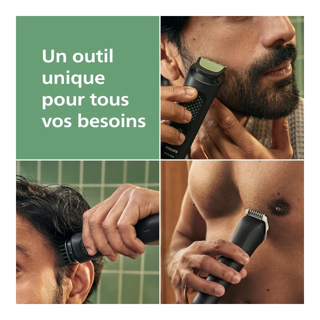 Vue principale de Philips Multigroom 3000 MG3946/15, tondeuse 9 en 1