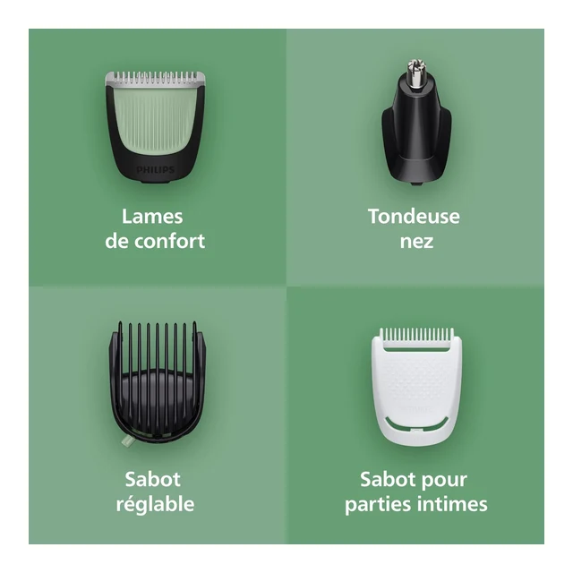 Vue principale de Philips Multigroom 3000 MG3946/15, tondeuse 9 en 1