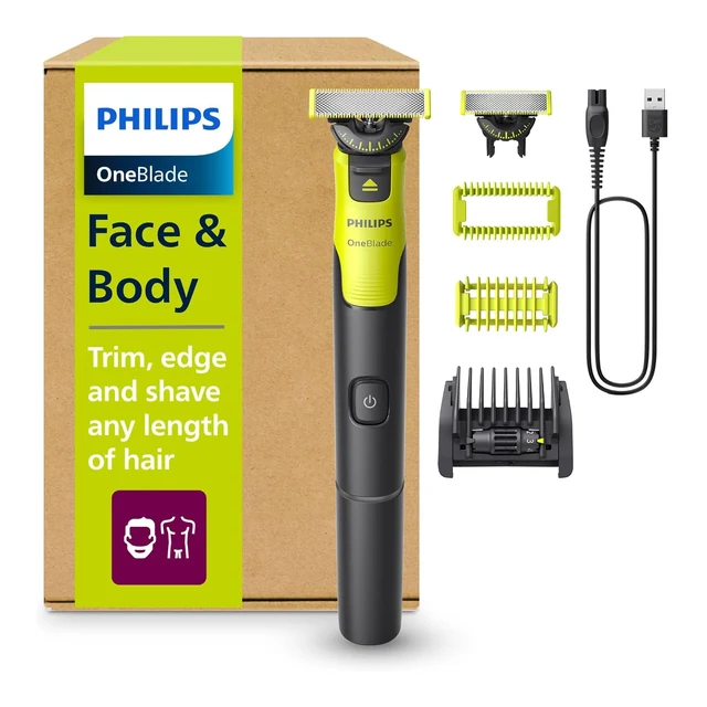Vue principale de Philips OneBlade 360 Connecté QP4631/30, tondeuse visage et corps